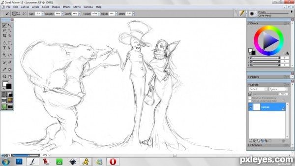 Creation of Winter Love Triangle: Step 1
