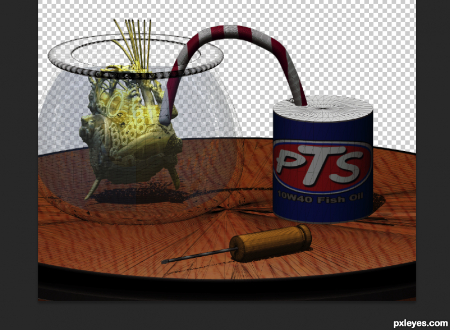 Creation of 24k Gold Fish: Step 8