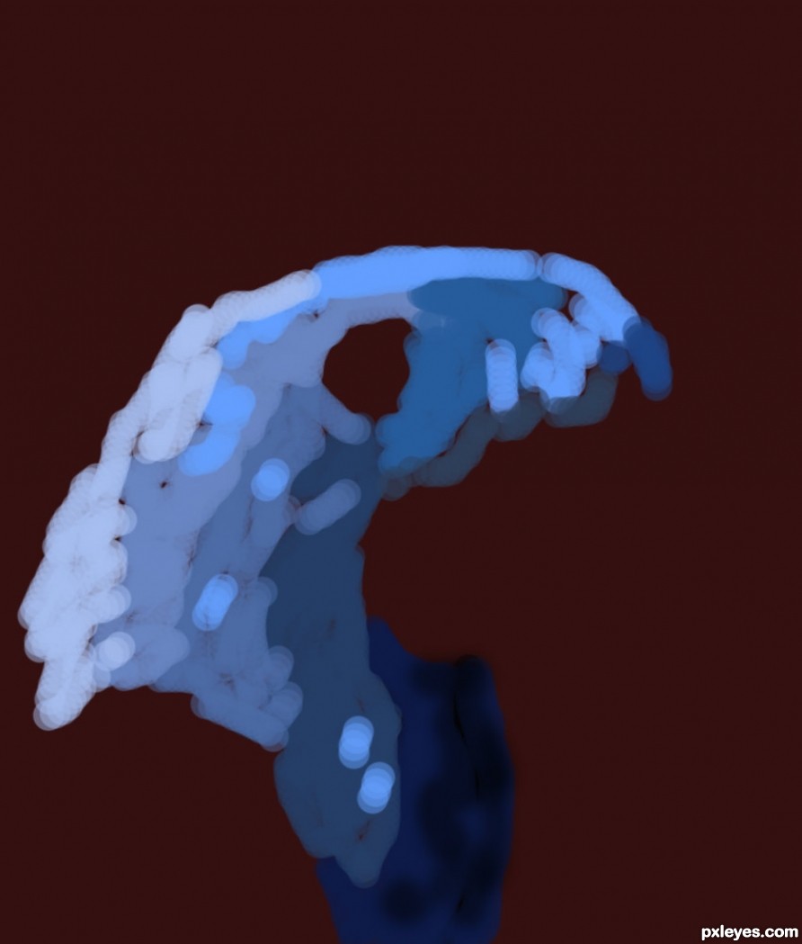 Creation of Blue Macaw: Step 3