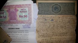 100 year old document and a new document
