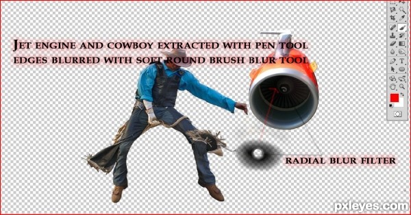 Creation of Space Cowboy: Step 3