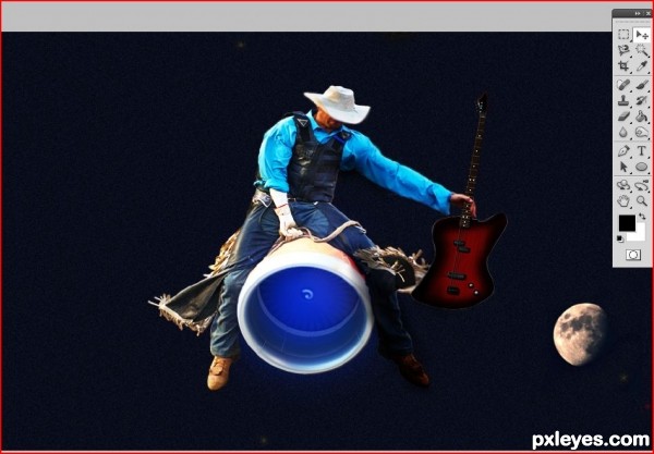 Creation of Space Cowboy: Step 5