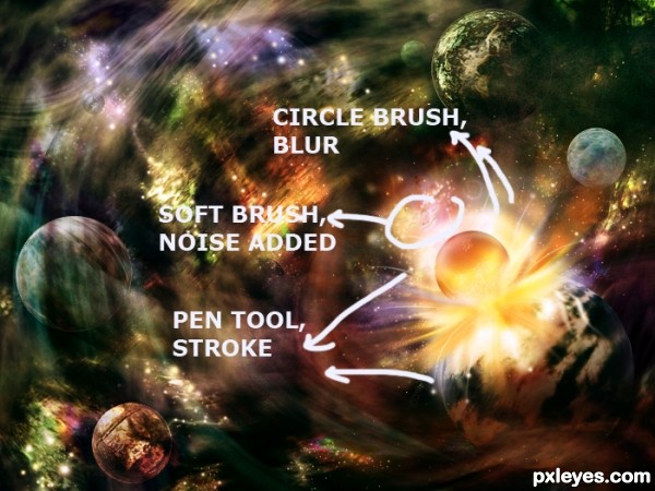 Creation of Space: Step 9