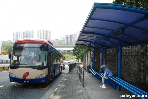Creation of uncle waiting bus: Step 2