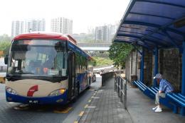 uncle waiting bus