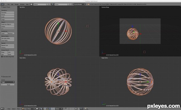 Creation of Rubber Bands Ball: Step 4