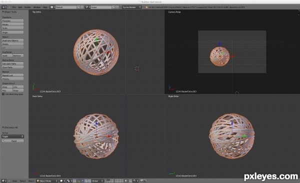 Creation of Rubber Bands Ball: Step 5