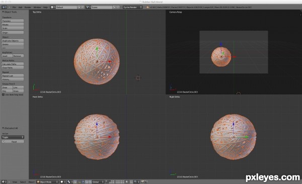Creation of Rubber Bands Ball: Step 6