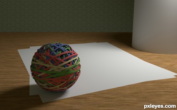 Creation of Rubber Bands Ball: Step 7