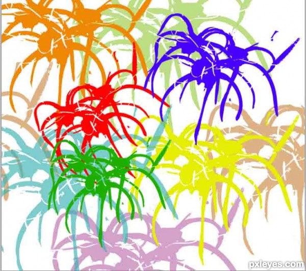 Creation of Abstract Art: Step 2