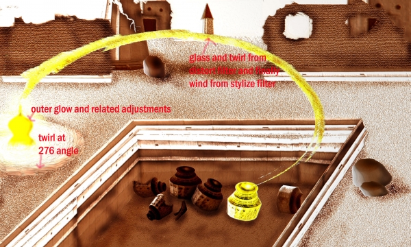 Creation of unearthed gold mystery: Step 5