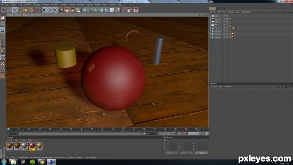 Creation of Christmas ball: Step 1