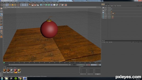 Creation of Christmas ball: Step 2