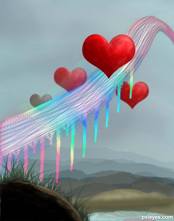 Creation of Splash of love: Step 5