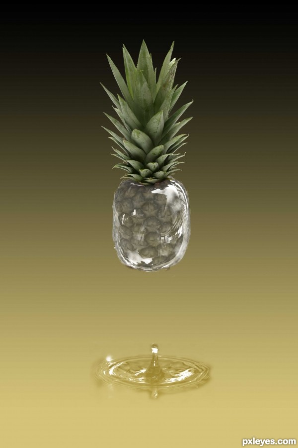 Creation of PINEAPPLE SPLASH: Step 14