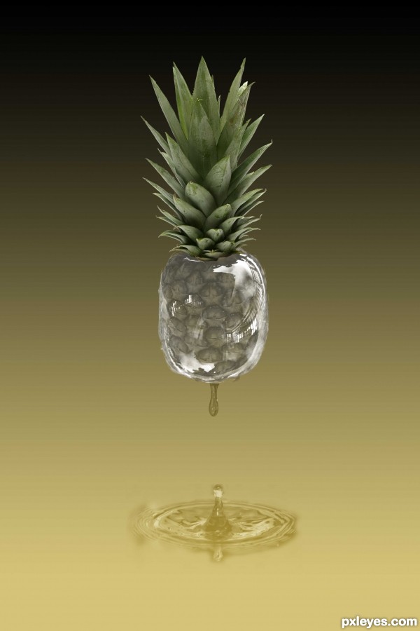 Creation of PINEAPPLE SPLASH: Step 16