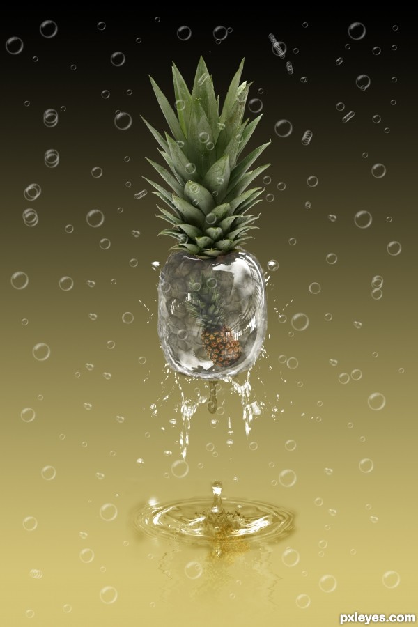 Creation of PINEAPPLE SPLASH: Step 21