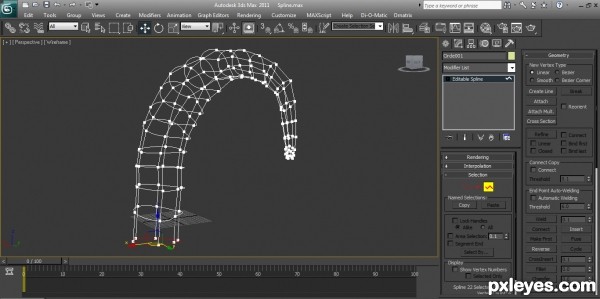 Creation of Spline modeling : Step 5