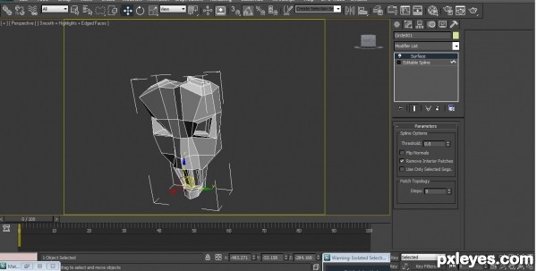 Creation of Spline modeling : Step 10