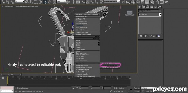 Creation of Spline modeling : Step 11