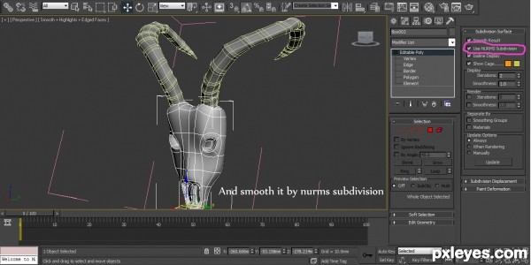 Creation of Spline modeling : Step 12