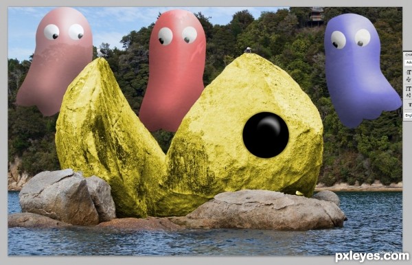 Creation of The death of Pac-Man: Step 5