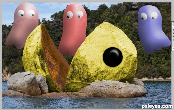 Creation of The death of Pac-Man: Step 6