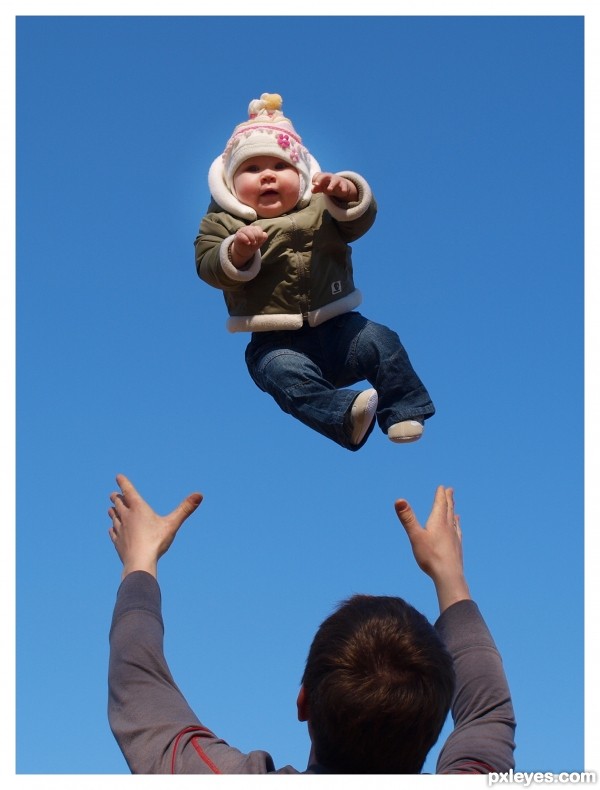 flying baby