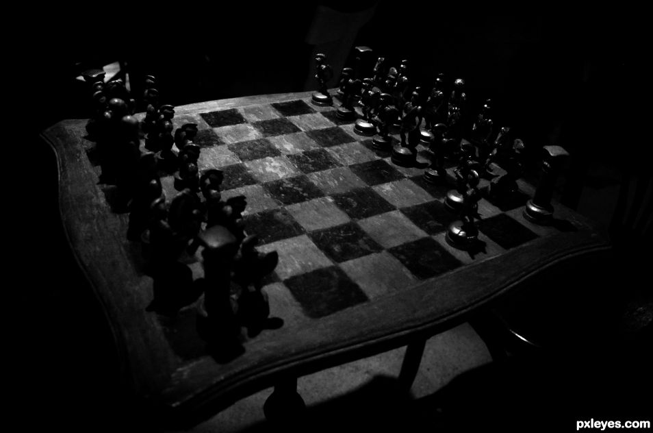Timeworn Chess Game