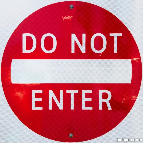 DO NOT ENTER