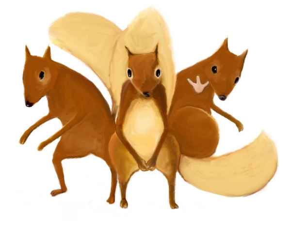Creation of Waiting for the Nuts.: Step 3