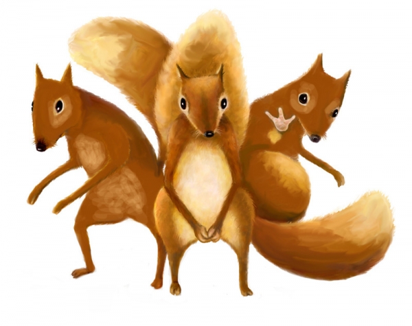 Creation of Waiting for the Nuts.: Step 4