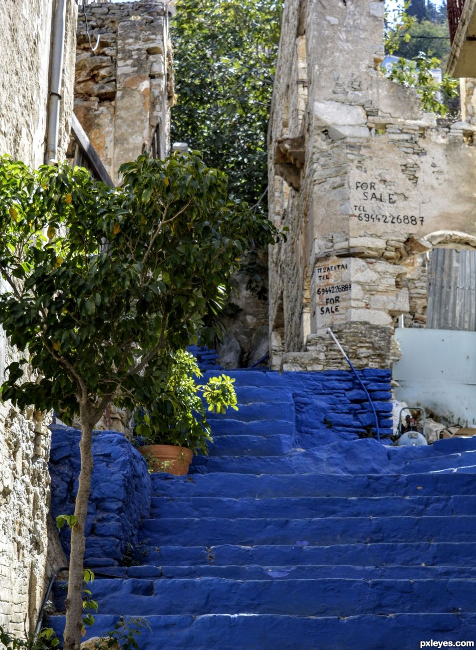 Blue Stairs