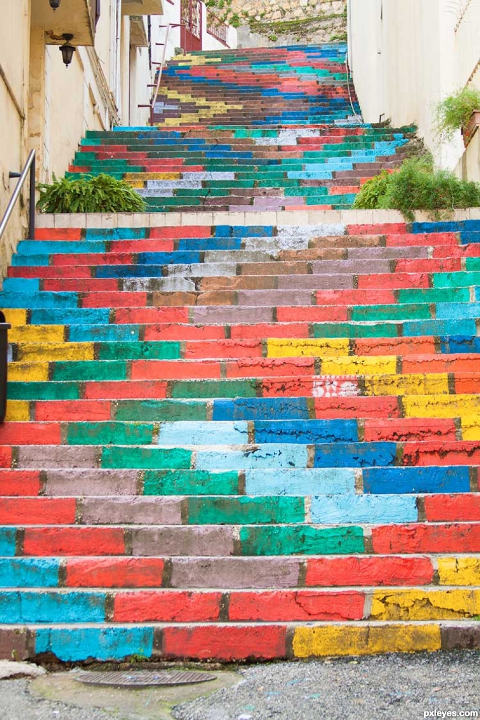 Patchwork stairs