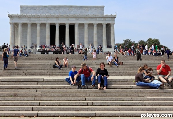 Stairs to the Lincoln Memorial