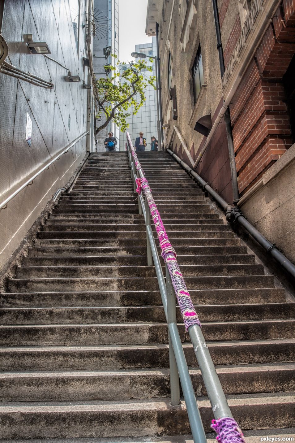 Decorated railing