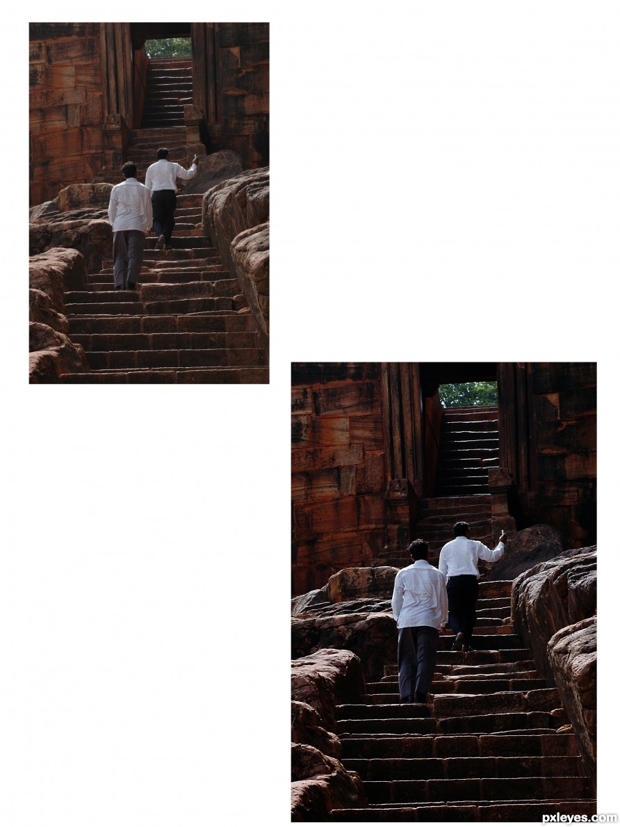 Creation of Steps from 6th century: Step 1