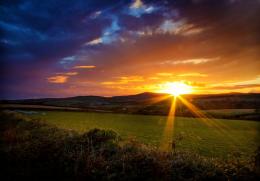 Sunset over Pasturelands