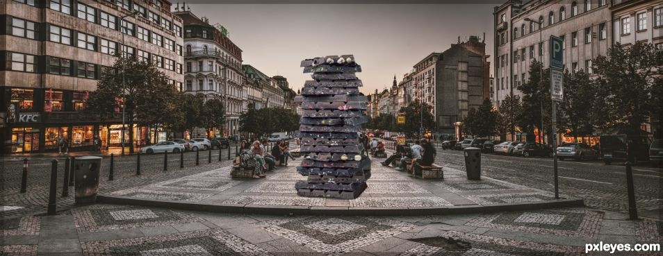 ...choco tower in Prague