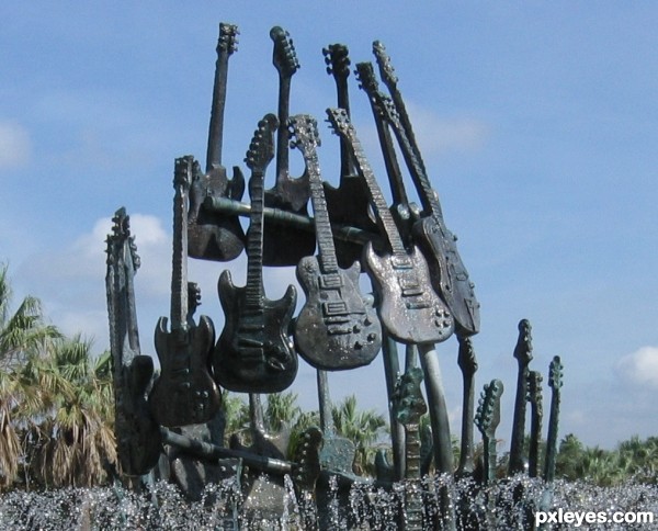 Guitar Statue