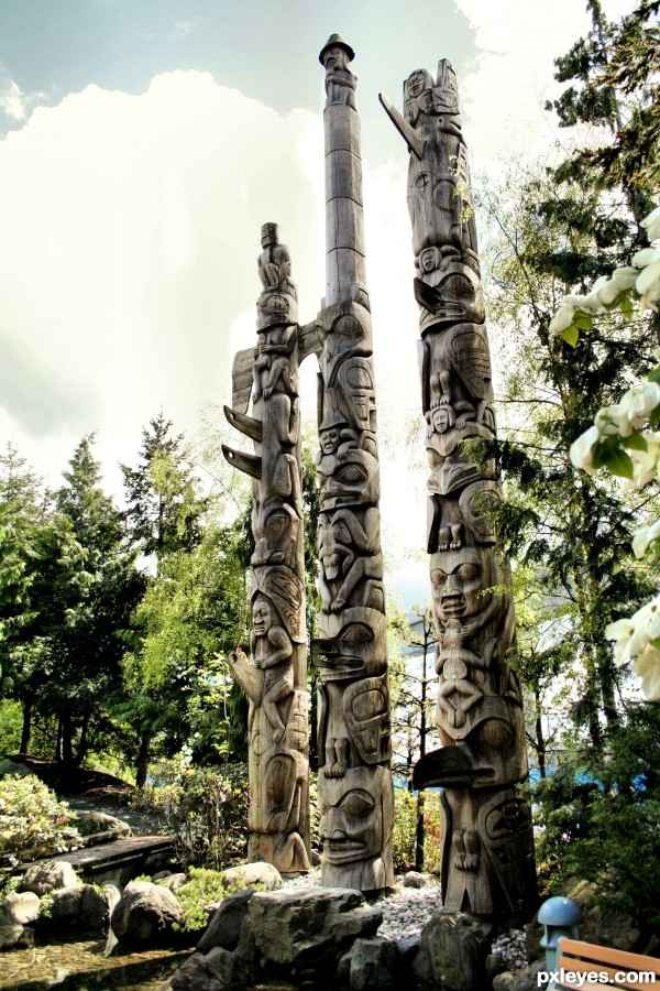 Creation of Totem Pole: Final Result
