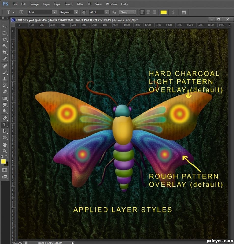 Creation of Steampunk Moth: Step 5