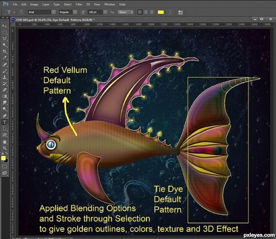 Creation of Fishy, Fishy: Step 5