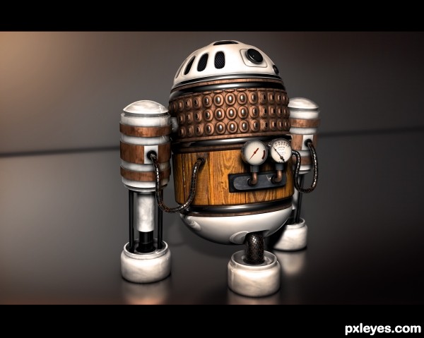 Creation of SteamPunk R2D2: Final Result