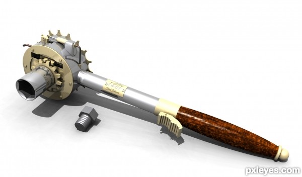 Creation of Steampunk Socket Wrench: Final Result