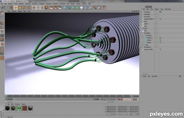 Creation of Gatling Cannon: Step 12