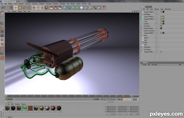 Creation of Gatling Cannon: Step 17