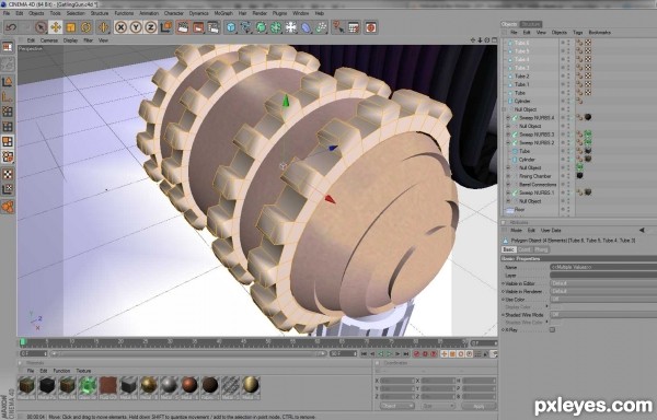 Creation of Gatling Cannon: Step 21