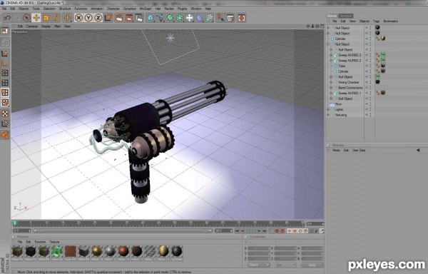 Creation of Gatling Cannon: Step 22