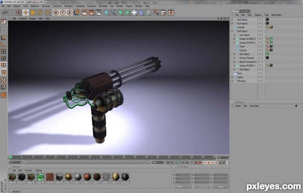 Creation of Gatling Cannon: Step 23